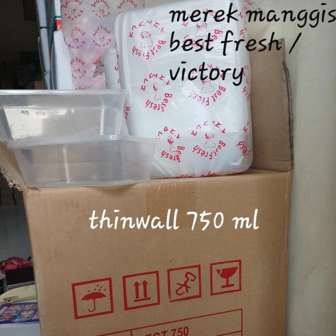 Monggo] Thinwall 750 Ml Merek Manggis / Best Fresh / Victory