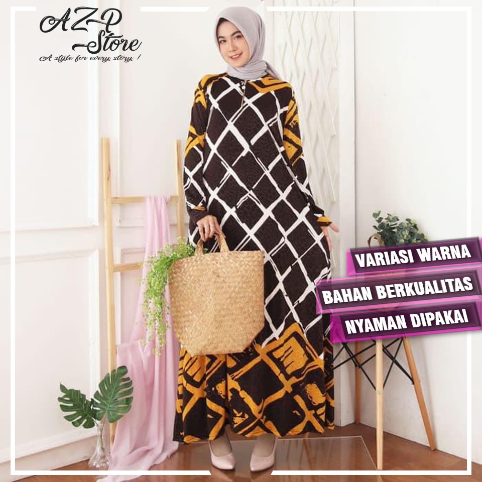 Baju Gamis  Wanita Baju Dress Muslim Bahan  Jersey Korea  