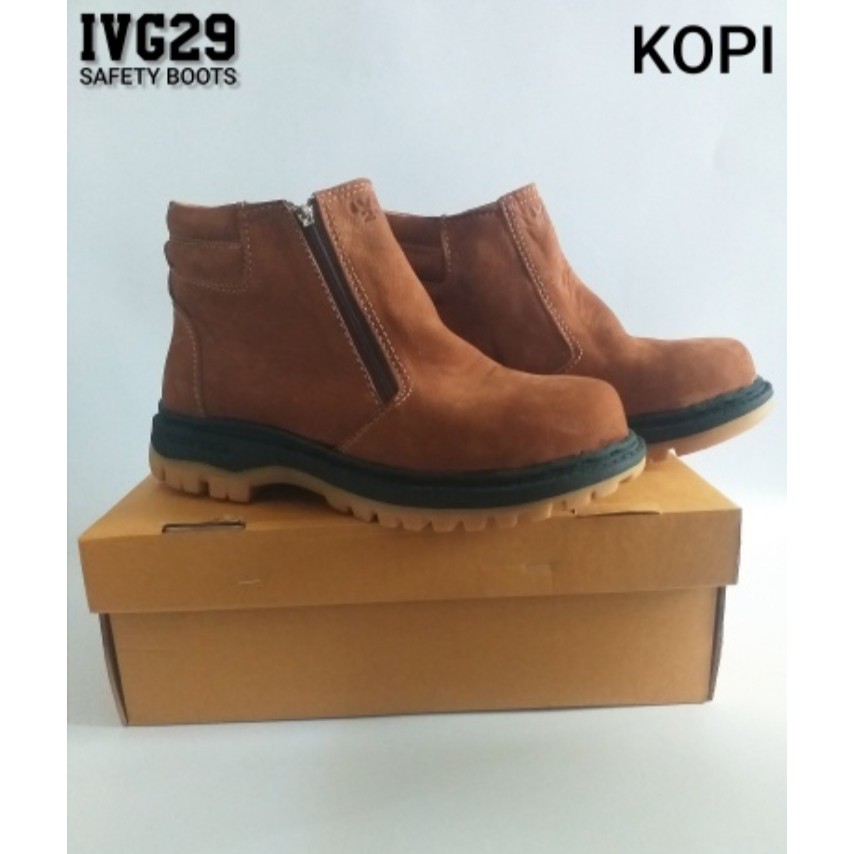 SEPATU SAFETY BOOTS KULIT SAPI IVG29