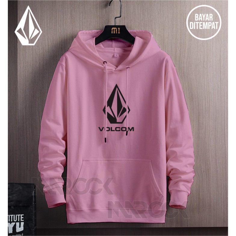 Sweater Hoodie Warna Pria/Wanita best seller - sablon VOLCOM Bahan Cotton Place