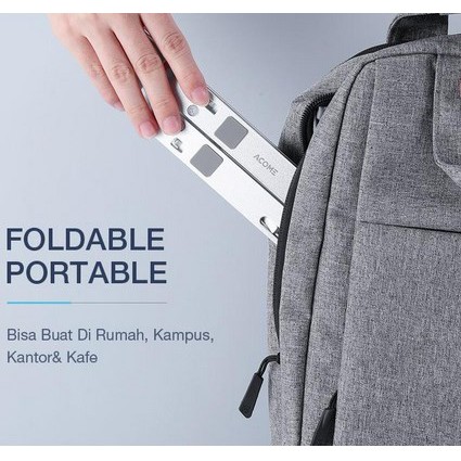 ITSTORE Laptop Stand Holder Portable Alumunium Multifungsi Anti Slip Untuk Laptop/Notebook Free Pouch Kantong
