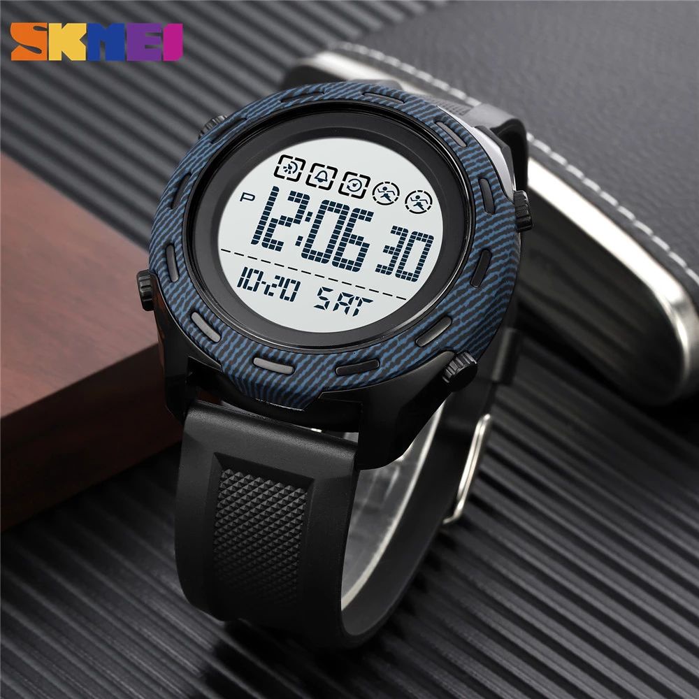 SKMEI 1872 Jam Tangan Pria Digital Chronograph Sport Watch Anti Air Tali Rubber WATCHKITE WKOS