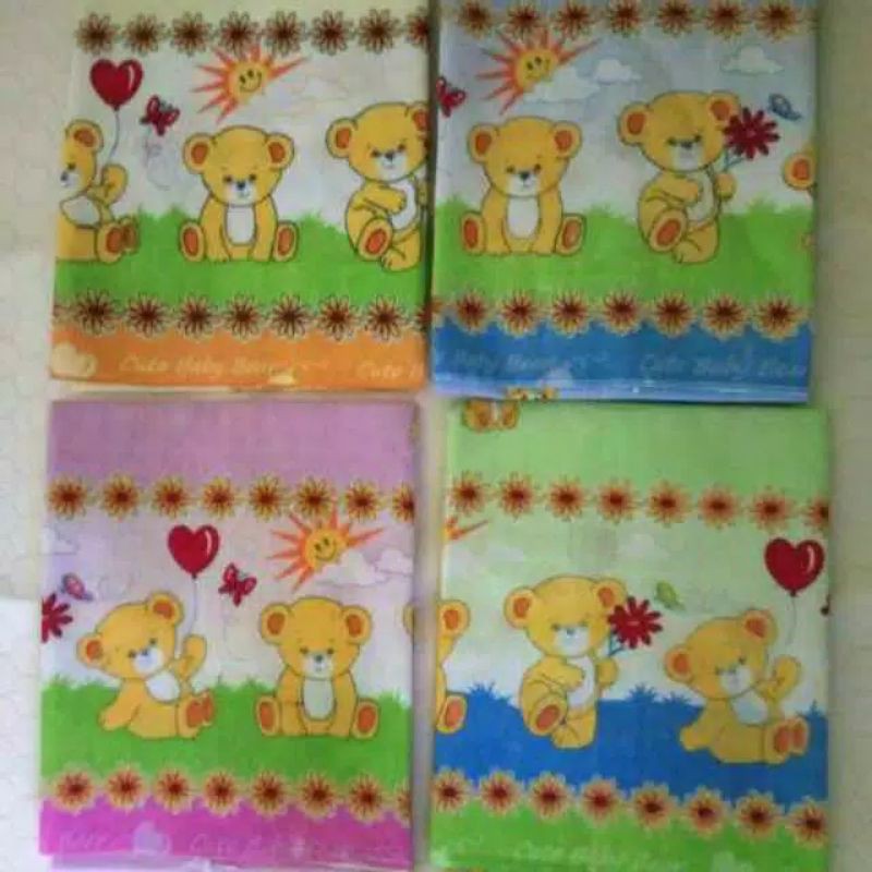 1/2 Lusin Bedong 100 x 90 cm jumbo, Bedong Jumbo / Selimut Bayi Katun Flanel 90 x 100 cm