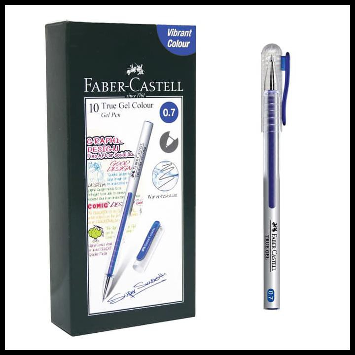 

FABER-CASTELL TRUE GEL PEN -- BLUE INK 0.7 MM