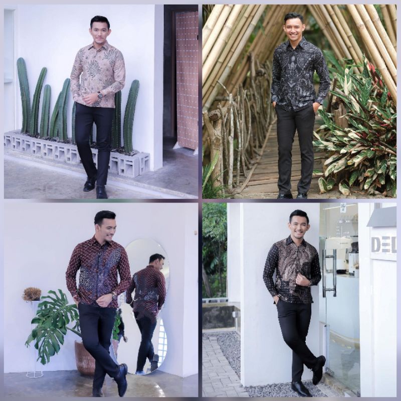 Terbaru || kemeja batik Pria Lengan Panjang BAJU BATIK PRIA ABADI BATIK KEMEJA BATIK PRIA LENGAN PANJANG