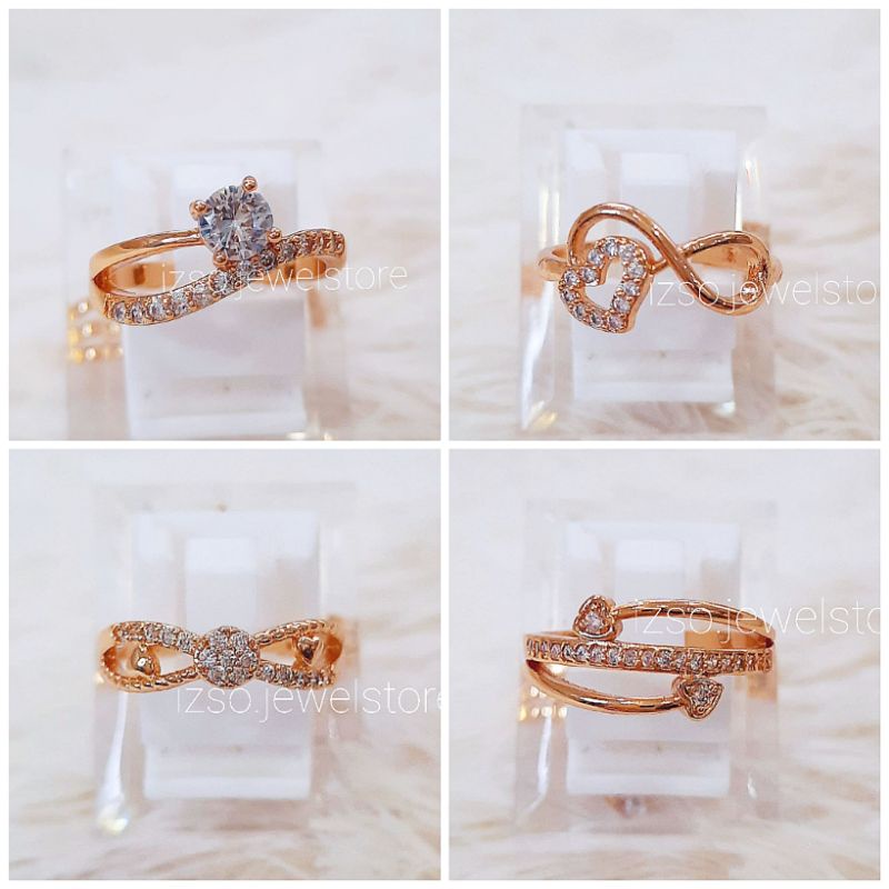 (izso) Cincin Dewasa Anti Karat Edisi Lebaran Collection Lapis Emas