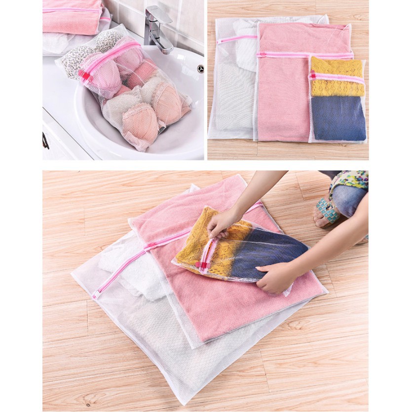 Tas Jaring Keranjang Baju Kotor Laundry Bag Washing Bag Laundry 50x40