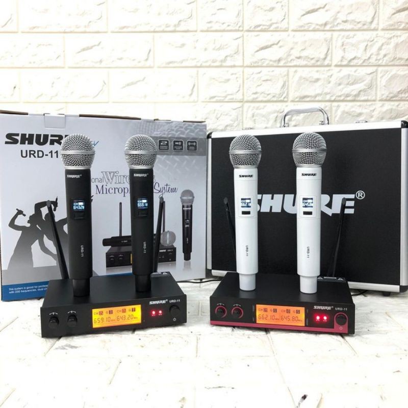 MIC WIRELESS SHURE URD11/URD 11 FREE KOPER HANDHELD