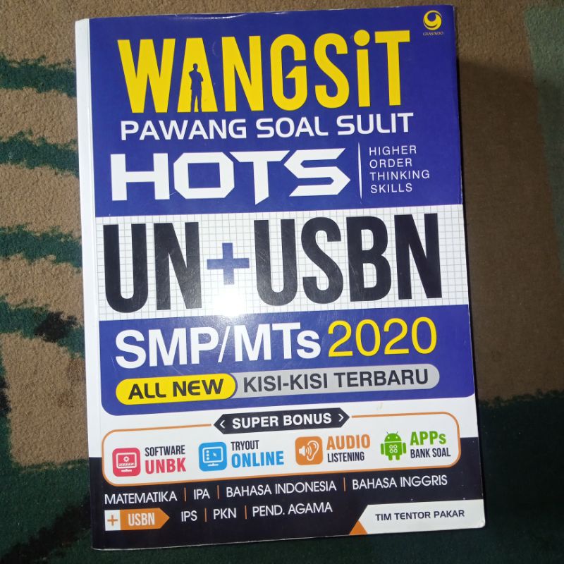 PRELOVED BEKAS SECOND BUKU WANGSIT UN + USBN SMP 2020