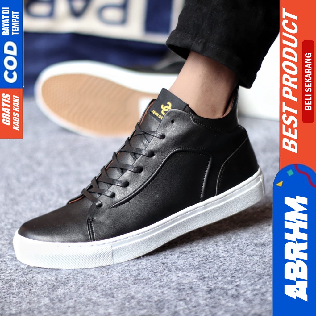 ABRHM JOHN HIGHT Sepatu Kasual Sneakers Hitam