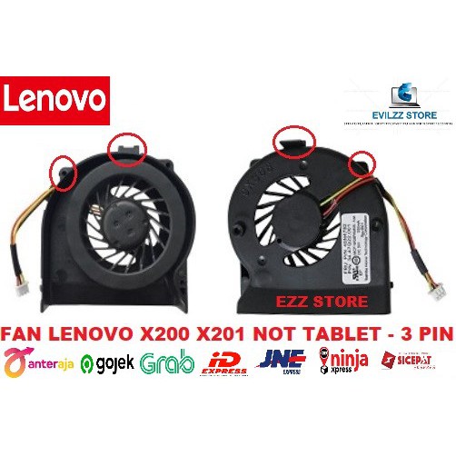 FAN KIPAS LAPTOP LENOVO THINKPAD X200 X200i X201 X201i NOT TABLET 44C9549 UDQFWPH51FFD3PIN 3 PIN NEW
