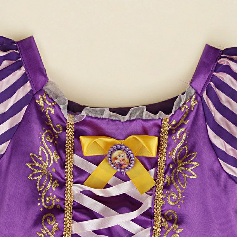 Dress princess anak rapunzel costum cost play costume