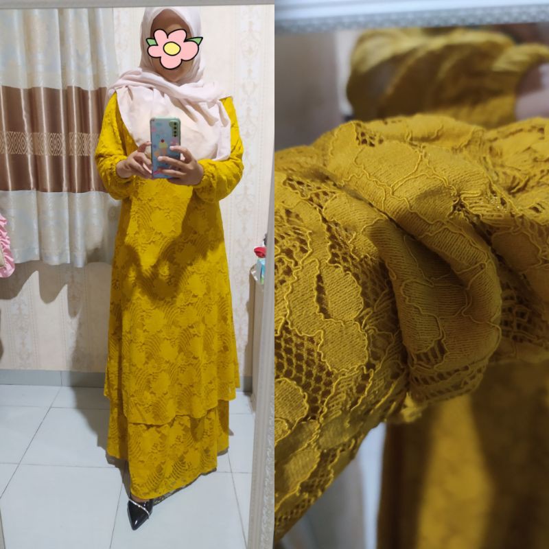 Gamis malaysia borkat/brukat/Fashion Muslim/dress malaysia/gamis melayu/gamis/gamis malaysia