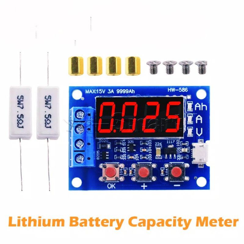ZB2L3 alat pengukur kapasitas baterai lhitium ion 18650