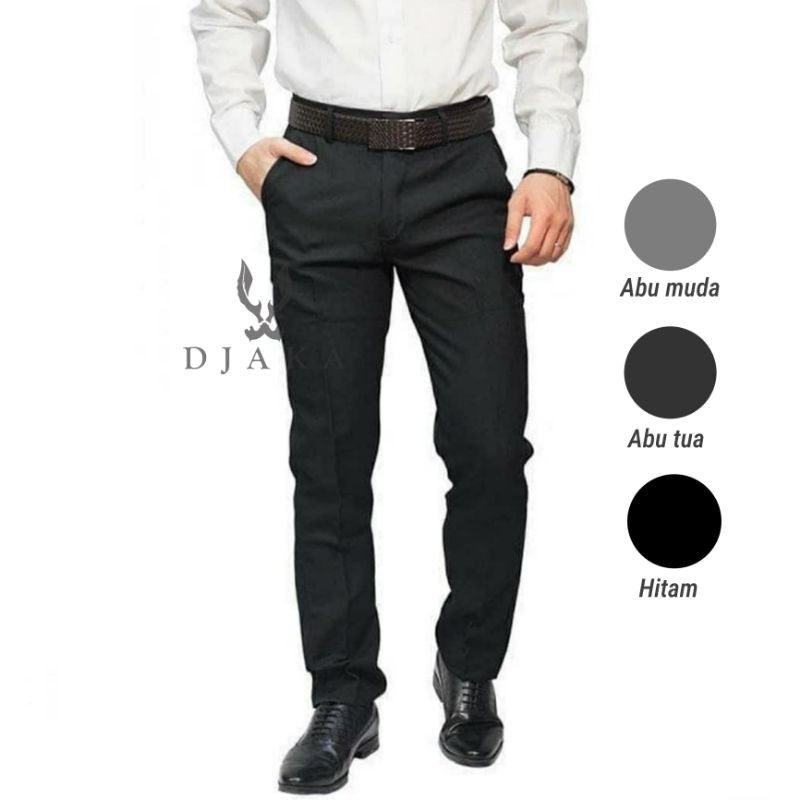 CELANA KANTOR FORMAL PRIA SLIMFIT BAHAN DASAR KAIN WOLL KUALITAS