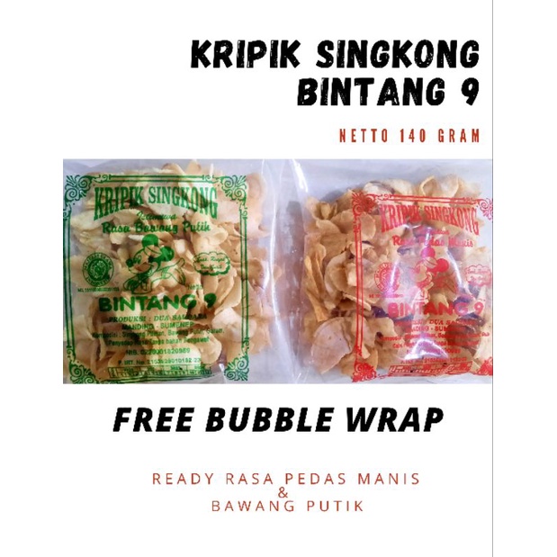 

Keripik Singkong Bintang 9 140gram