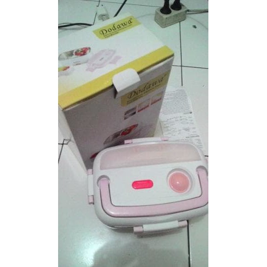 Kotak Tempat Penghangat Makan Siang Lunch Box Tupperware Rantang Makanan Anti Tumpah Elektrik