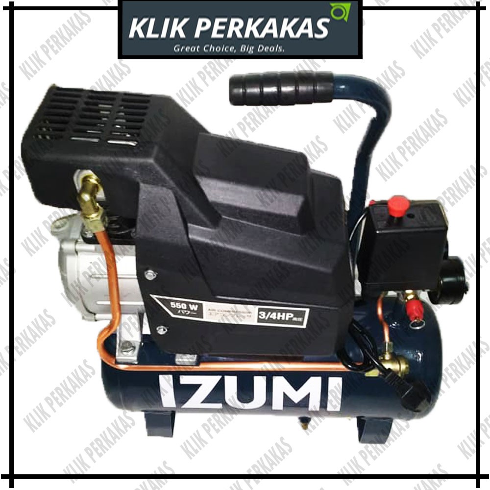 IZUMI Air Compressor Direct Kompresor Angin Listrik 3/4 HP 9L DD 0709 DA 0709 Japan