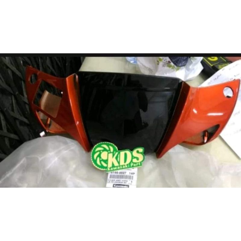 batok kepala depan  orange motor Kawasaki ZX 130