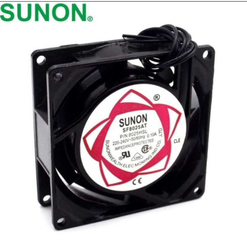 Fan Kipas Sunon Fan 8cm x 8Cm x2,5cm 220Volt AC