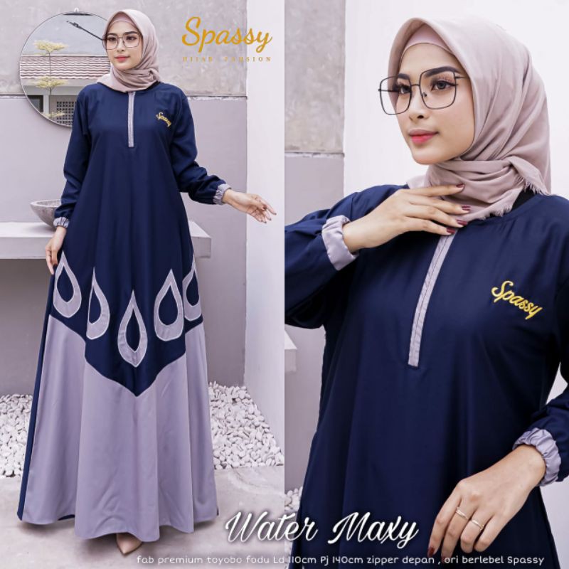 SPASSY DRESS MUSLIM WANITA WATER MAXY
