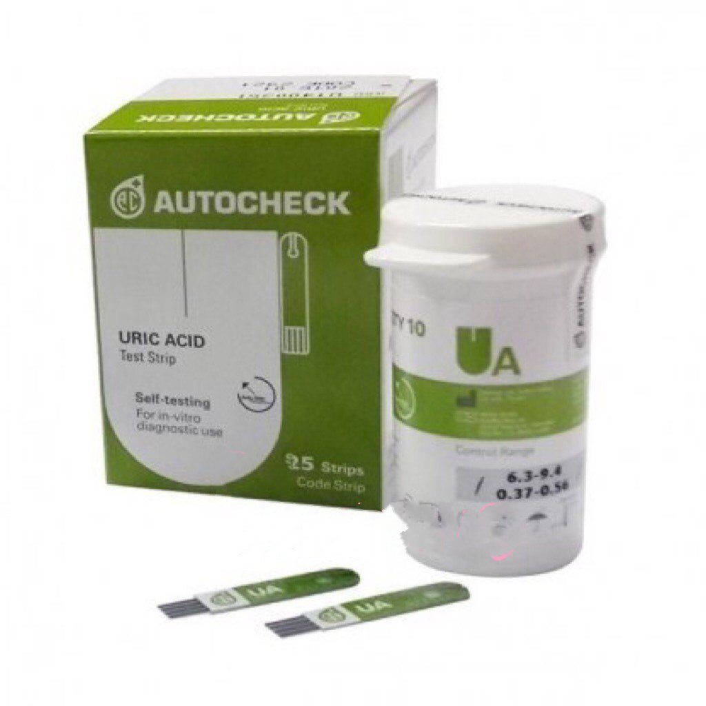 Autocheck Strip Asam Urat Refil Urid Acid Auto Check Original Isi 25 Pcs