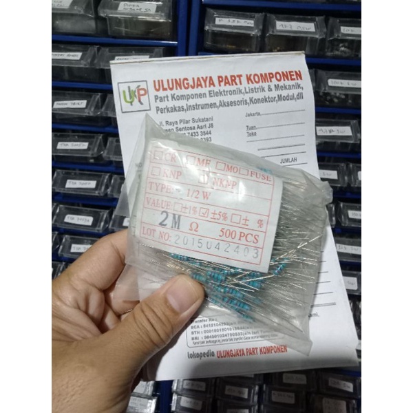 resistor 2M 2 Mega ohm 0.5watt