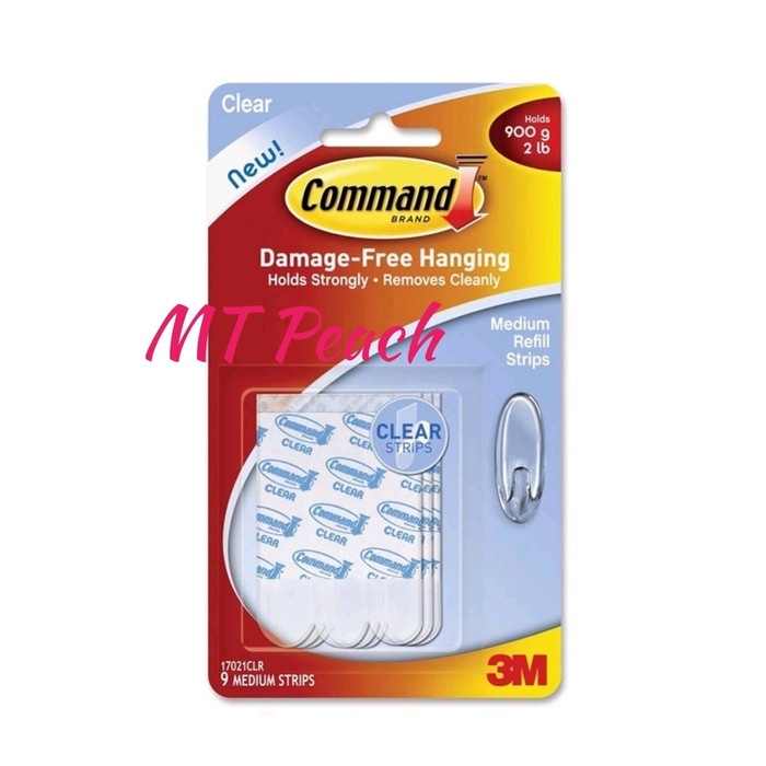 

Cherry | 3M COMMAND STRIP ISI ULANG MEDIUM REFILL STRIPS CLEAR
