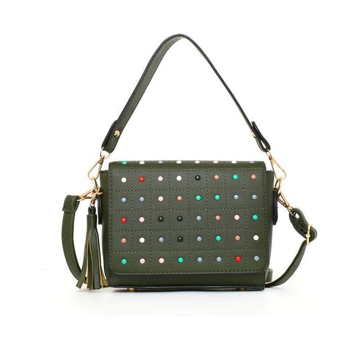 Tas Jinjing Wanita Import Korea Elegan Green EL020107