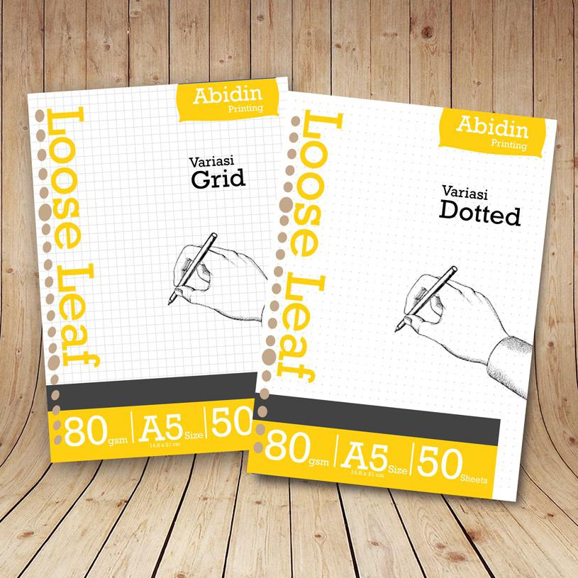 

Loose Leaf A5 20 Holes Grid/Dotted Free Bubble