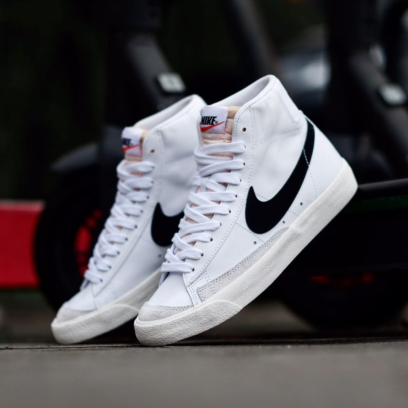 ORIGINAL NIKE BLAZER MID 77 VINTAGE BLACK WHITE ORIGINAL BNIB | SNEAKERS ORIGINAL | SNEAKERS PRIA  |