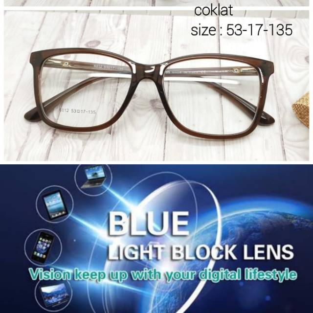 Frame Kacamata Trendy &amp; Terbaru + Lensa BLUERAY , Kaca mata Minus, Kacamata Anti Radiasi