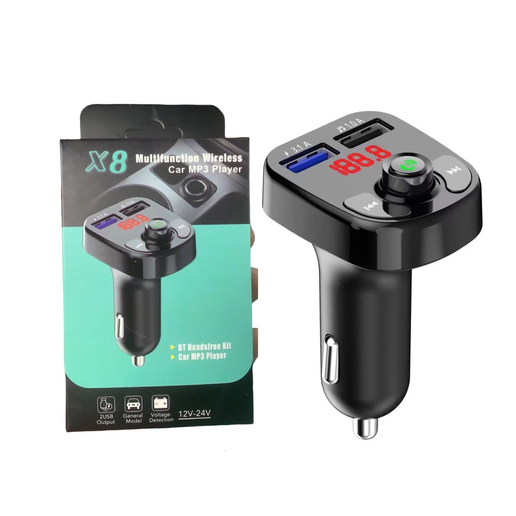 CAR MP3 PLAYER MODULATOR WIRELESS X8