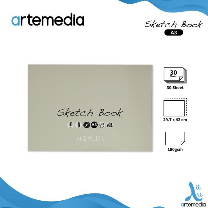 

Cuci Gudang Kertas Gambar Artemedia A3 Drawing Paper Pad - Black Promo