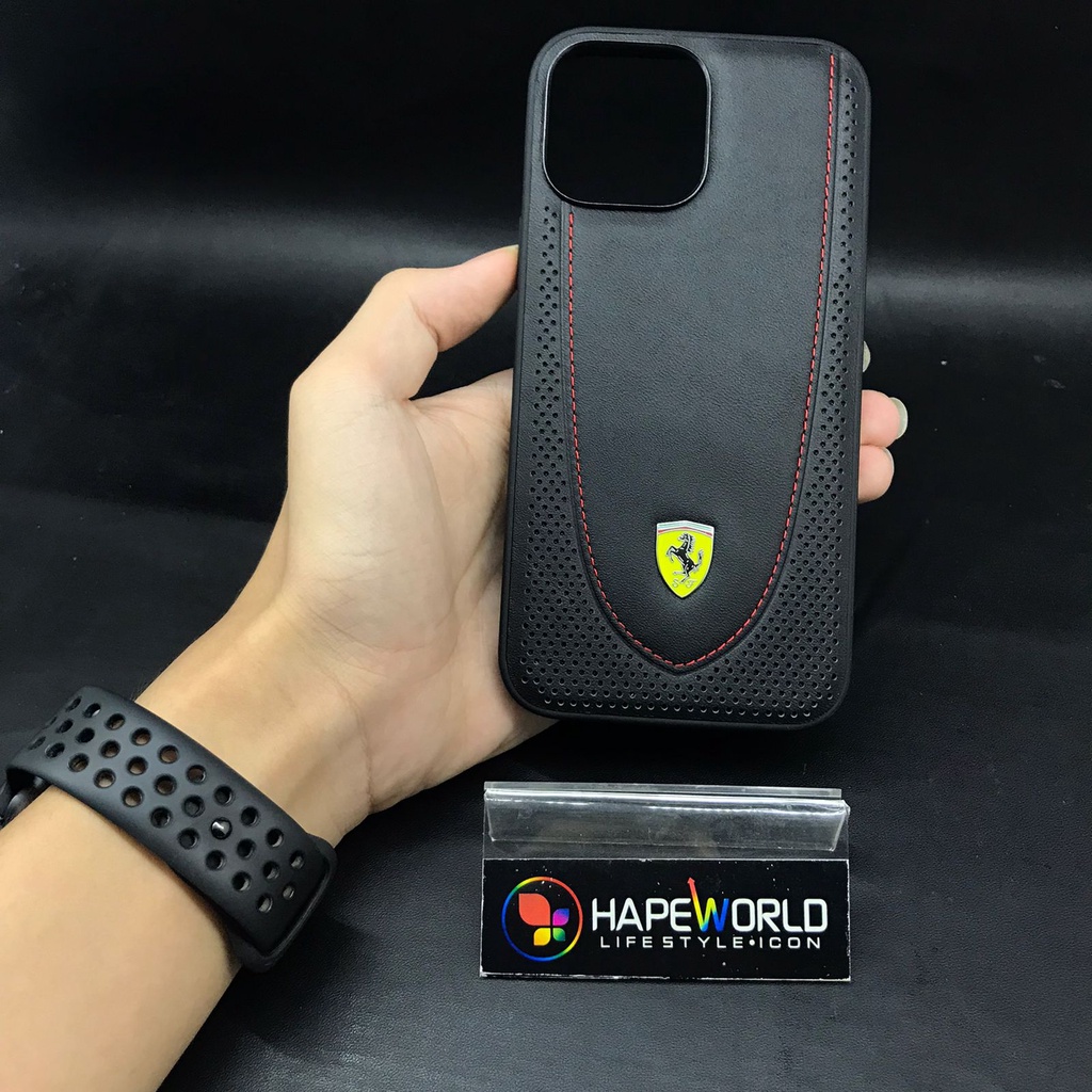 PREMIUM CASE SCUDERIA FERRARI LTR STC LN IPHONE 13 PRO MAX BLACK-PREMIUM