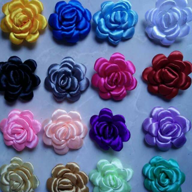 

Aplikasi Gardenia Satin 5 cm-12 pcs
