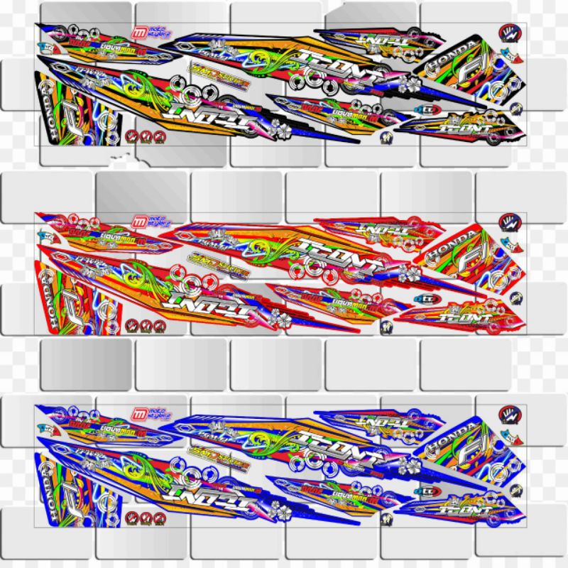 striping motor beat fi variasi