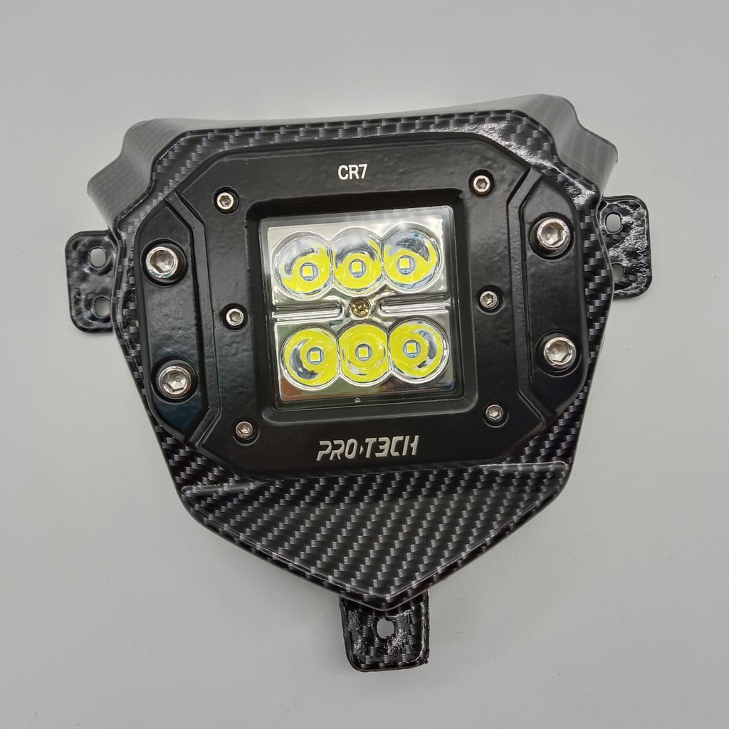 lampu depan CARBON Reflektor Lampu LED PNP /CRF 150 L/Yamaha WR155/KLX 150/HEAD LAMP REFLECTOR  6 MATA