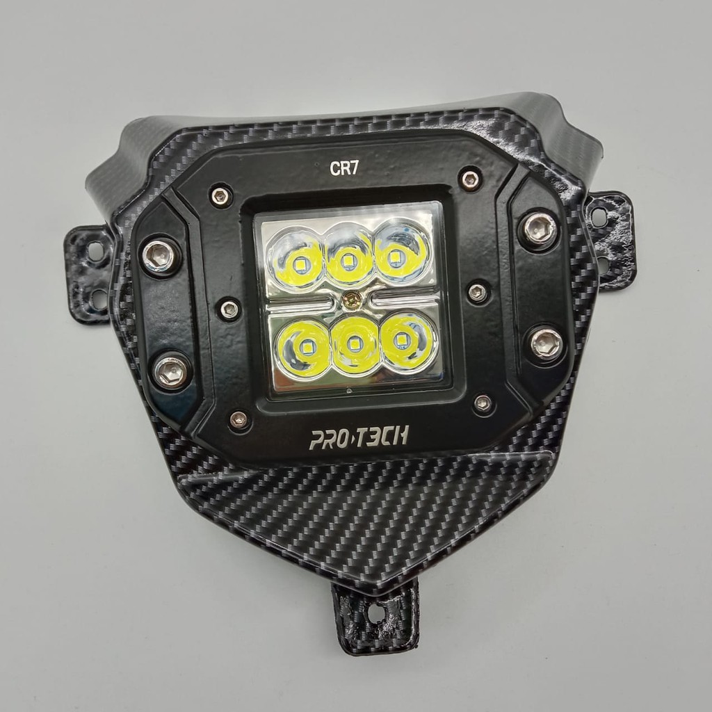 lampu depan CARBON Reflektor Lampu LED PNP /CRF 150 L/Yamaha WR155/KLX 150/HEAD LAMP REFLECTOR  6 MATA