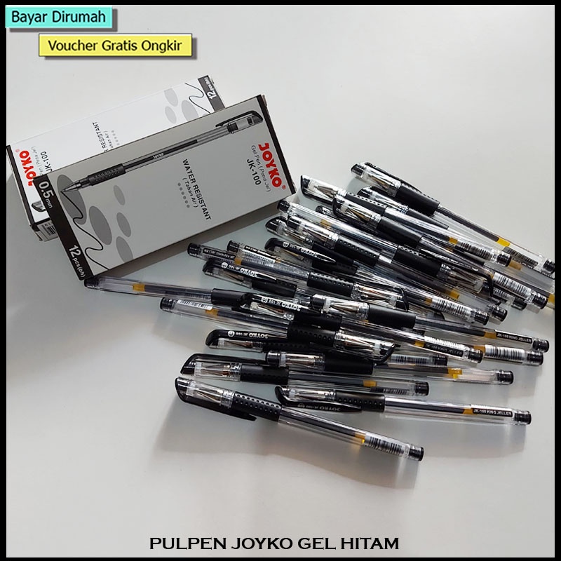 PULPEN GEL JOYKO / GEL PEN JK100 - JK100 NT HITAM