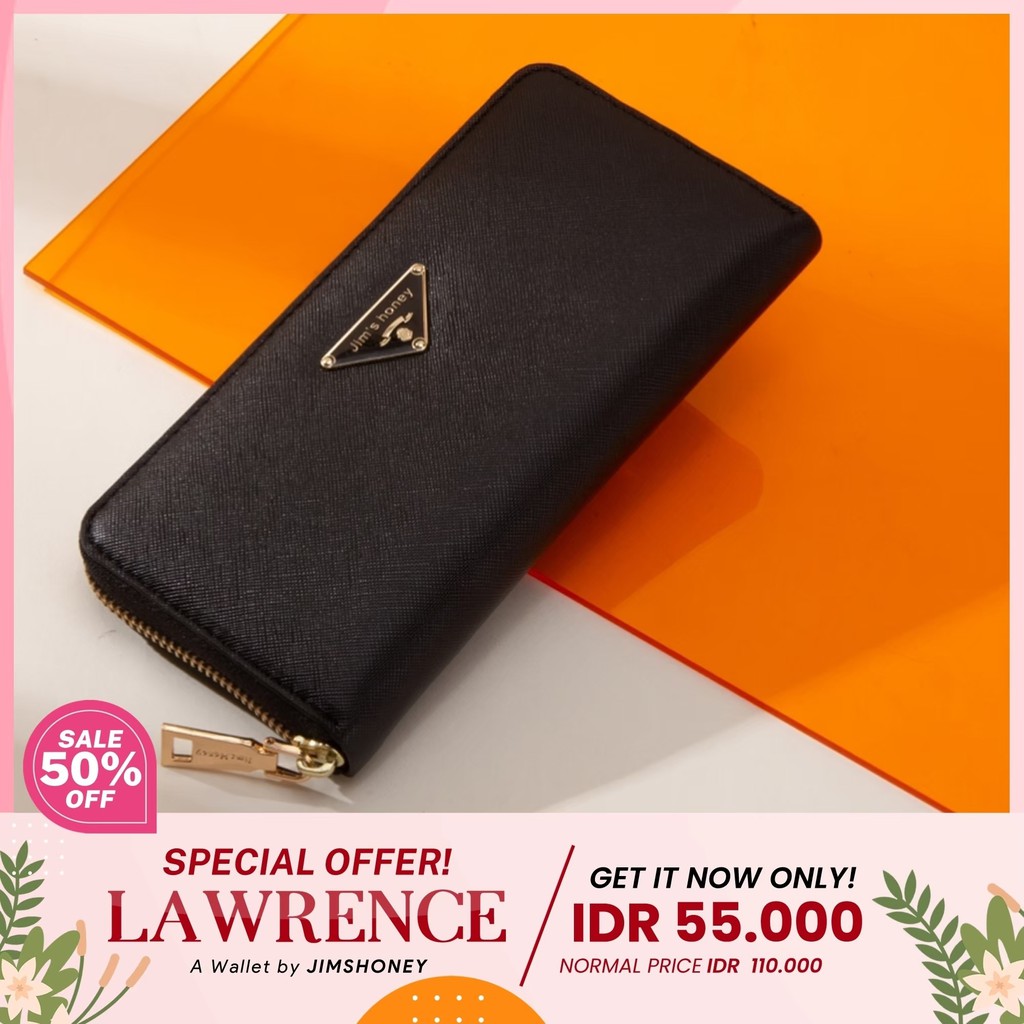 dompet panjang wanita JIMS HONEY LAWRENCE WALLET lipat 