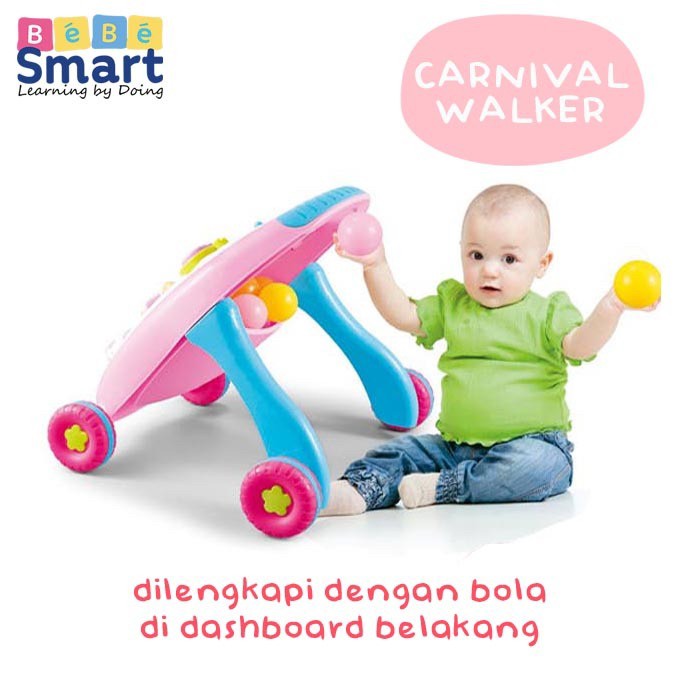 Makassar - Bebe Smart Learn &amp; Giggle Carnival Walker / Baby Walker