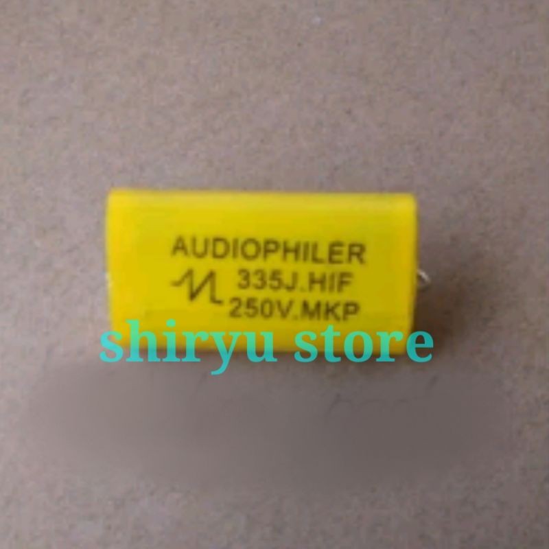 Audiophiler Pelindung Tahanan Elco Elcho Tweeter 3.3uF 3.3 uF 250V 3,3 uF 3,3uF 250 Volt