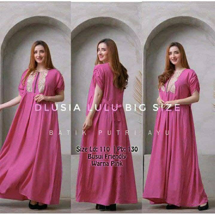 SEKDRESS LULU | DASTER DLUSIA PANJANG JUMBO RAYON VIRAL KEKINIAN MURAH TERLARIS COD