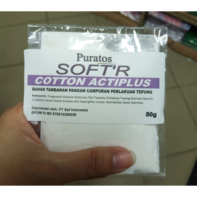 

50gr Puratos Softr cotton actiplus kemasan kecil pelembut