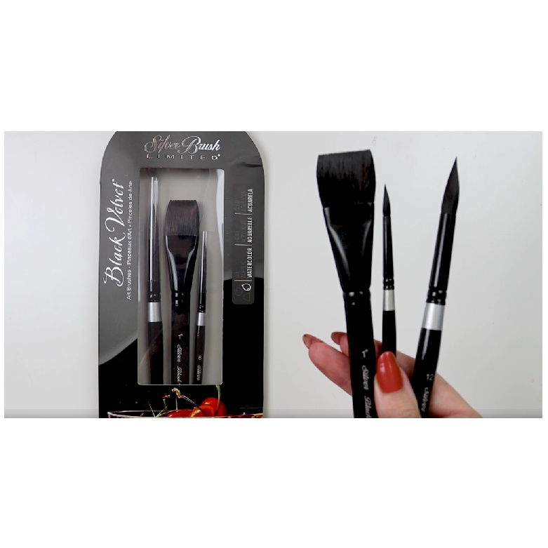 Silver Brush - 3pc Black Velvet Basic Set WC-3201S