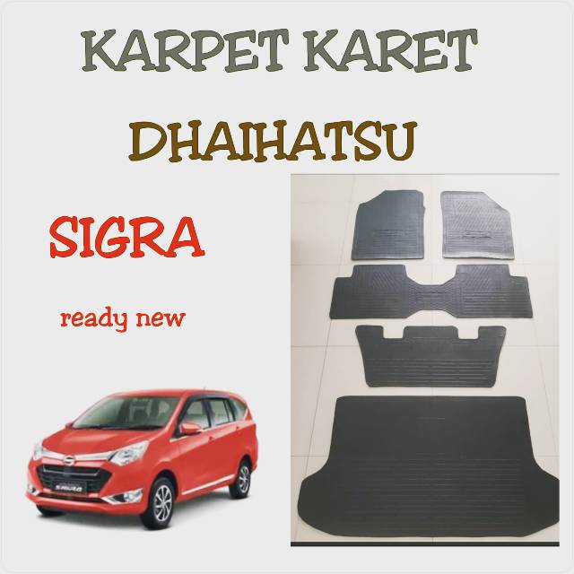 Karpet karet mobil sigra full set