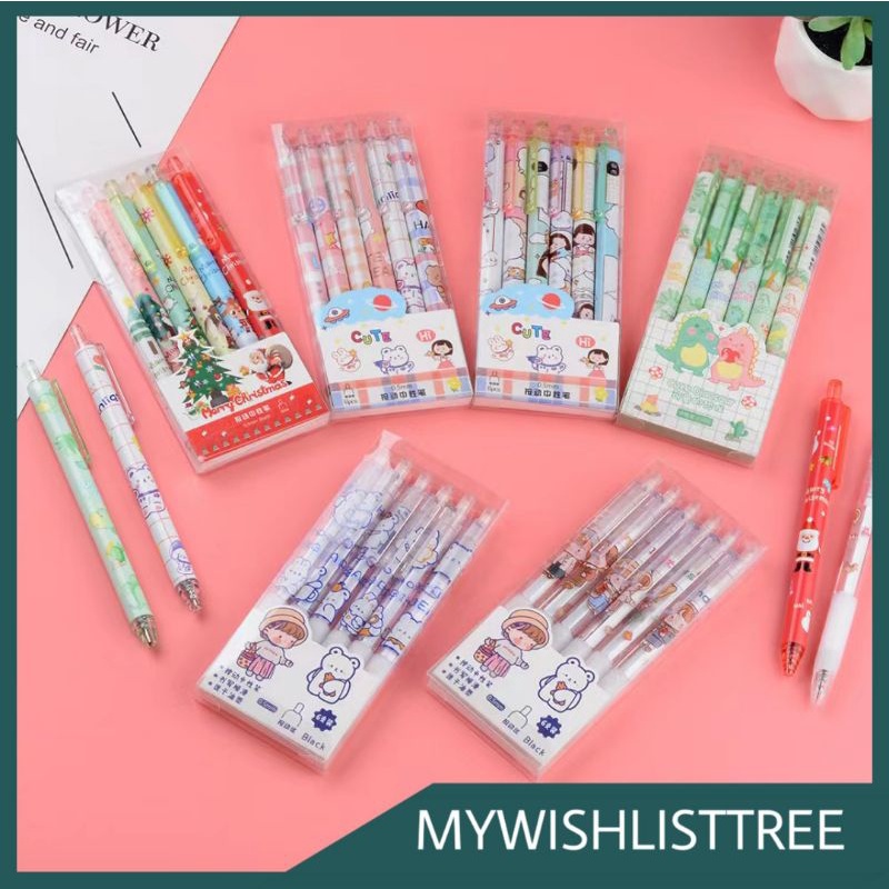

PEN GEL MEKANIK CETAK SET ISI 6 | PULPEN LUCU KARAKTER | PULPEN MEKANIK