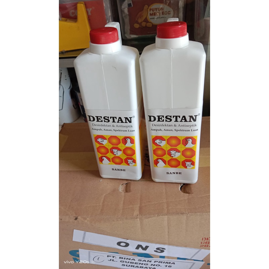 DESTAN 1 LITER UNTUK DESINFEKTAN KANDANG SAPI, KAMBING, AYAM ( U/ PMK)
