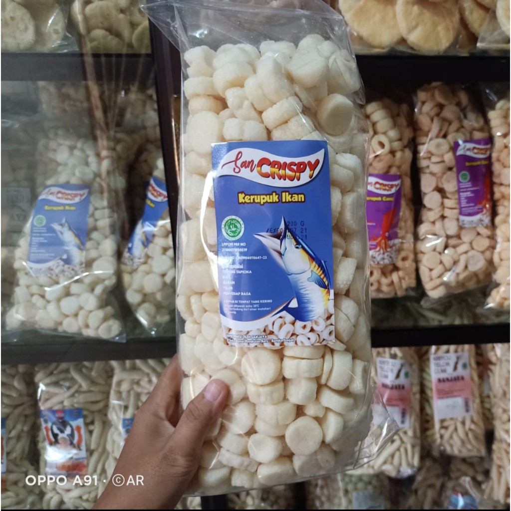 

Kerupuk ikan sancrispy koin 200 gram